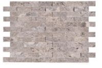 4,8 X 10 CM  SILVER TRAVERTINE SPLIT FACE