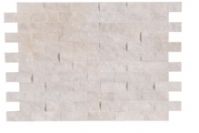 4,8 X 10 CM WHITE MARBLE SPLIT FACE