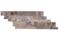  17.4X52.9 CAMBRIA  SILVER  TRAVERTINE  SPLIT FACE                  INTERLOCKING PANEL